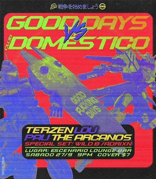 Flyer del evento en Escenario Bar