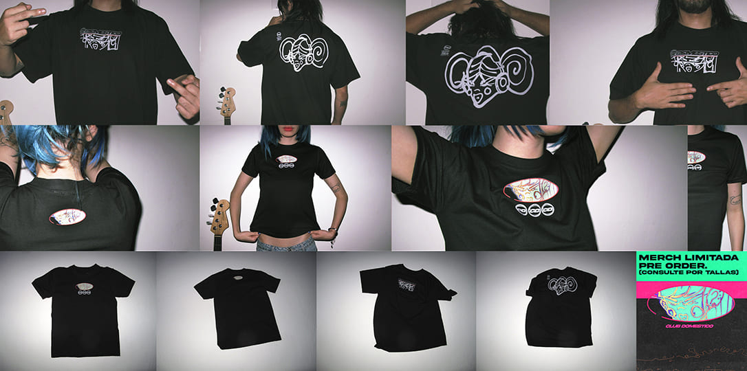 A collage of various merchandise items